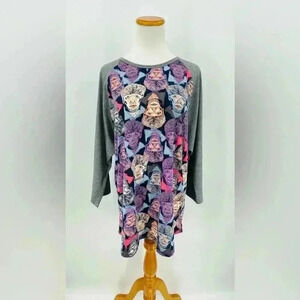LuLaRoe Randy Tee Werewolves Halloween 3/4 Sleeve Plus Size 3XL Top